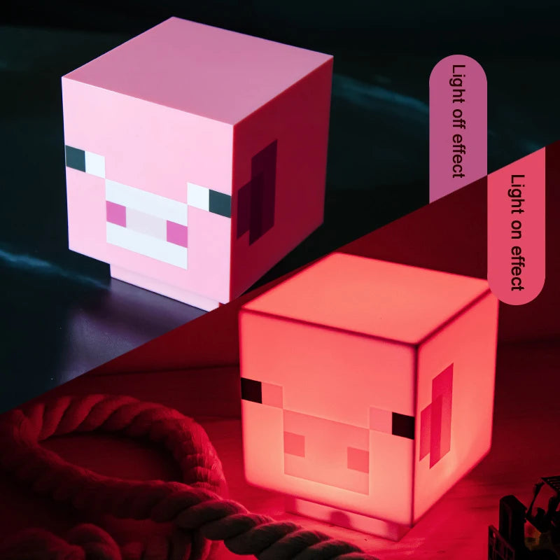 Cubit Pink Pixel Pig Lamp