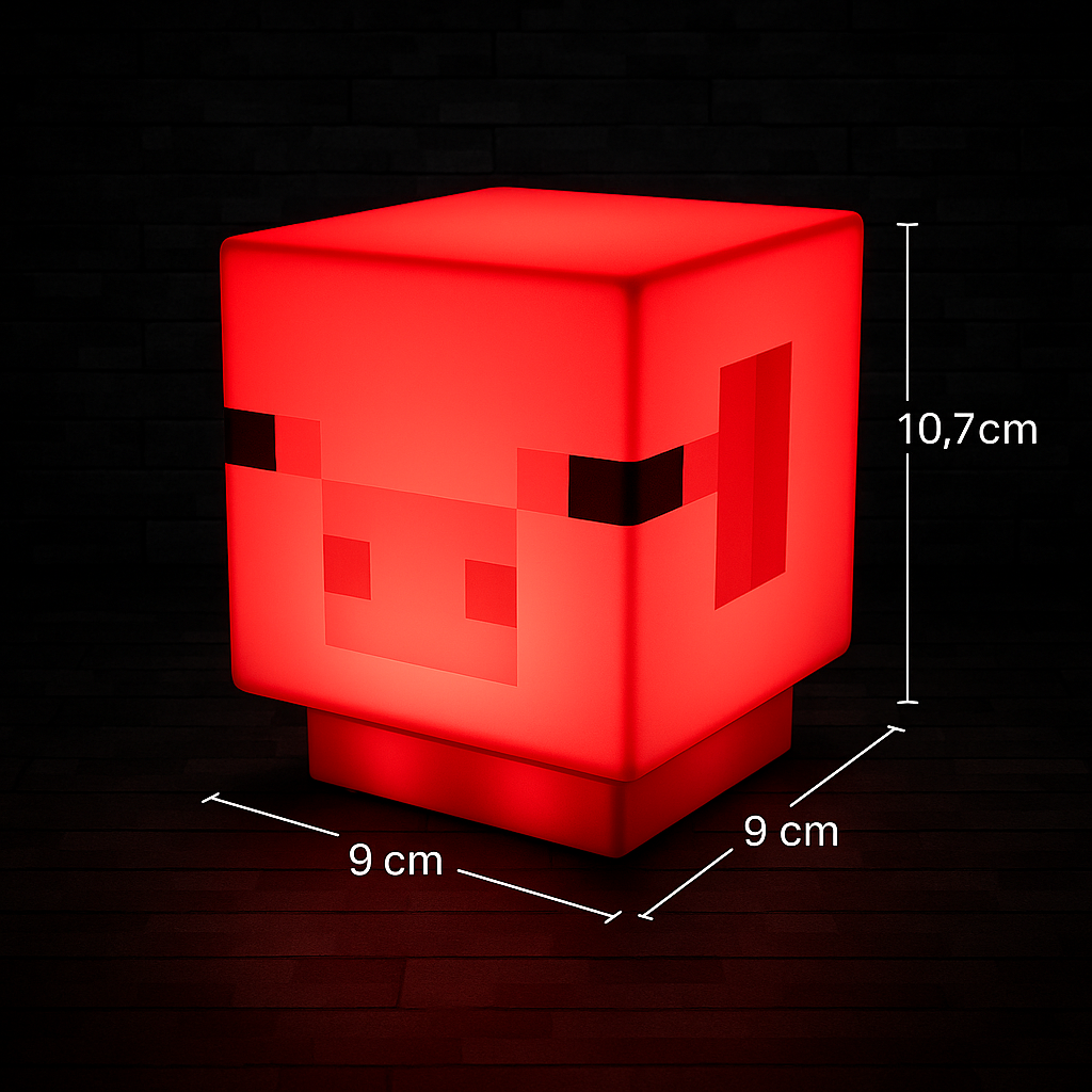 Cubit Pink Pixel Pig Lamp
